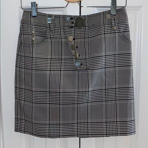 Checked Mini Skirt